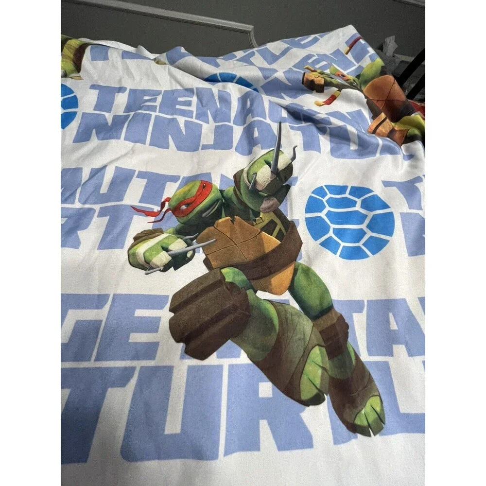 Teenage Mutant Ninja Turtles Fit & Flat Twin Size Sheets (no Pillowcase)
